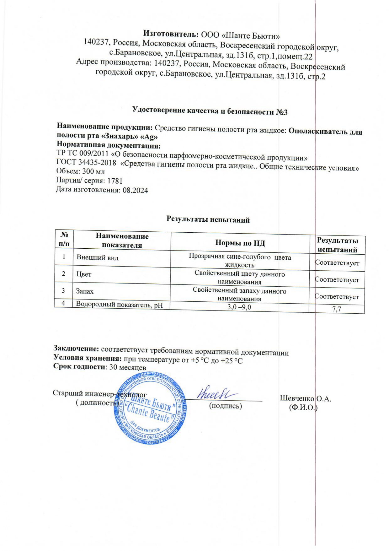 Паспорт №082024